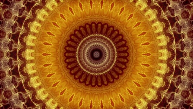 Liquid Gold Kaleido Background Video Animation