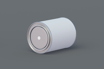 Paint can on gray background. 3d render