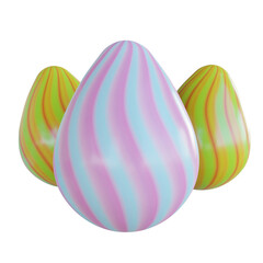 cute easter egg with ribbon