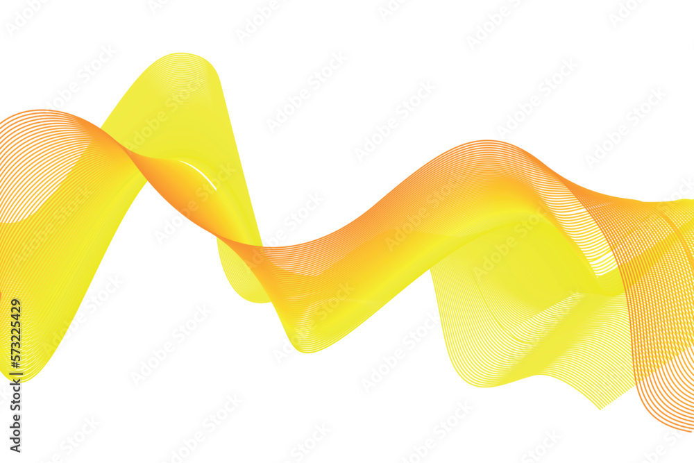 Fototapete abstract gold gradient wave on black and white gradient background suitable for landing page and des