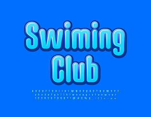 Vector advertising logo Barbecue House. Bright sticker Font. Stylish Alphabet Letters, Numbers and Symbols set