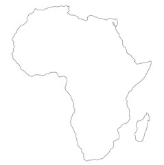 Map Africa icon vector