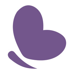 purple butterfly logo vector design