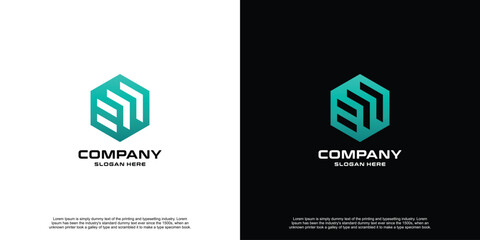 Creative Hexagon Template Logo Design