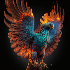colorful phoenix