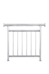 Stainless steel railing.