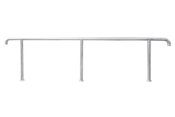 Stainless steel railing.