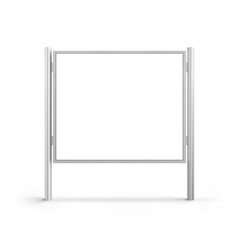 Big stand LED signage board isolated mockup