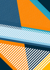 Geometric shapes and lines. Modern design, creative concept, modern diagonal abstract background. Vector
