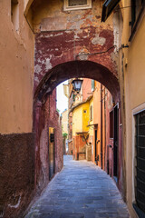 Fototapeta na wymiar Portofino village and cozy streets, italy, Liguria