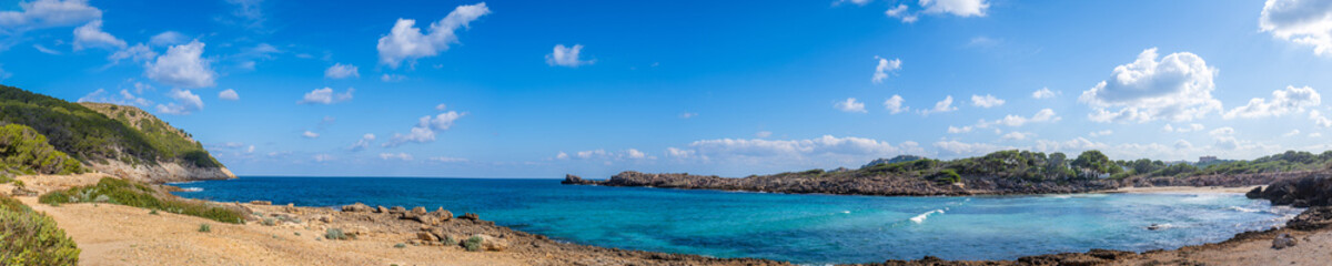 Fototapeta na wymiar Cala Molto ist eine Bucht der spanischen Baleareninsel Mallorca | Spanien | Espana | Panorama