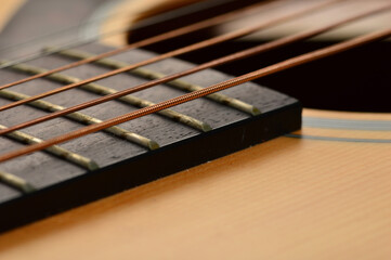 acoustic guitar close up