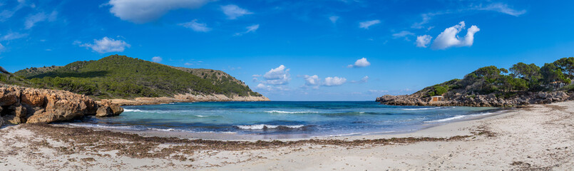 Cala Molto ist eine Bucht der spanischen Baleareninsel Mallorca | Spanien | Espana | Panorama
