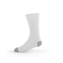 White sock transparent with shadow