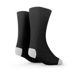Black sport socks realistic transparent