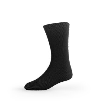 Black sock realistic isolated