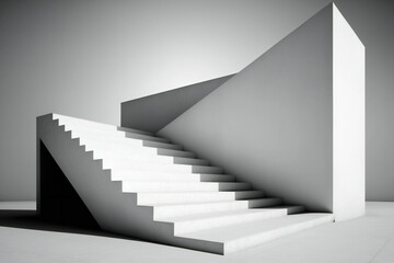 symbol of success, stairs signifying evolution, ai generated