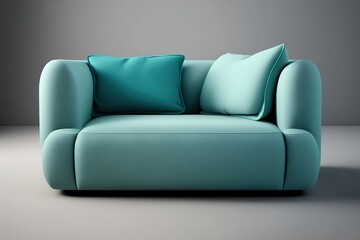 Fototapeta na wymiar A modern sofa isolated with clipping path