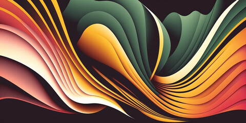 Stunning and Vibrant Abstract Background Illustration - High-Quality Stock Image for Your Design Projects, generative ai