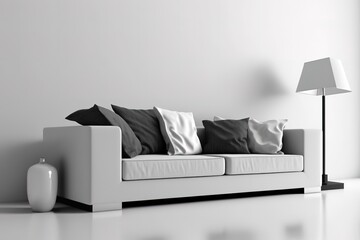 interior sofa with white background