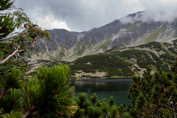lake and mountains