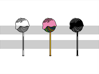 Lollipop SVG | Sweets Candy Svg | Round Lollipop Svg | Candy Swirl Svg | Lollipop Clipart