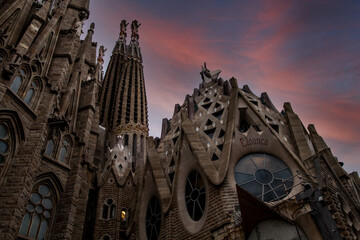 saint cathedral in barcelona spain