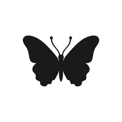 Butterfly icon, Butterfly silhouette Isolated vector illustration