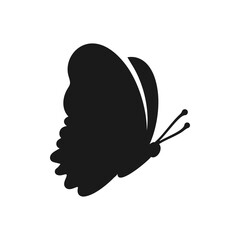 Butterfly icon, Butterfly silhouette Isolated vector illustration