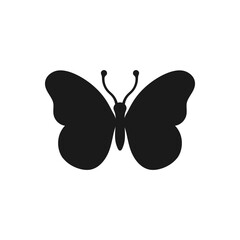 Butterfly icon, Butterfly silhouette Isolated vector illustration