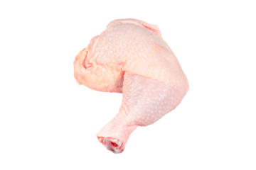 Fresh raw cFresh raw chicken meat isolated on transparent background. Chicken drumstick or leg, top view. PNG Filehicken meat, isolated on white background. Chicken drumstick or leg, top view.