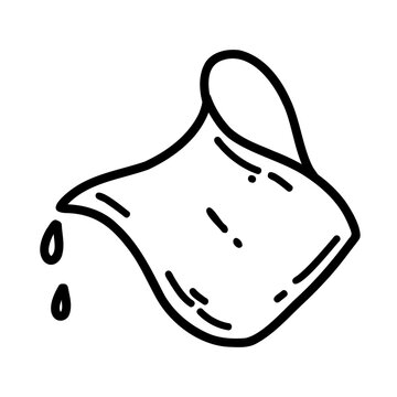 recommend clip art: Hand drawn doodle creamer. Outline vector illustration of pitcher or jug for cream or milk, kitchenware