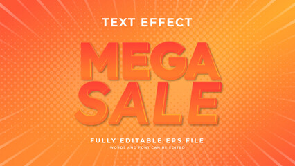 Mega sale text effect