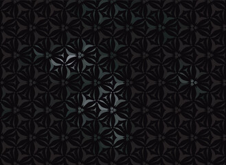 black background gradient with floral ornament