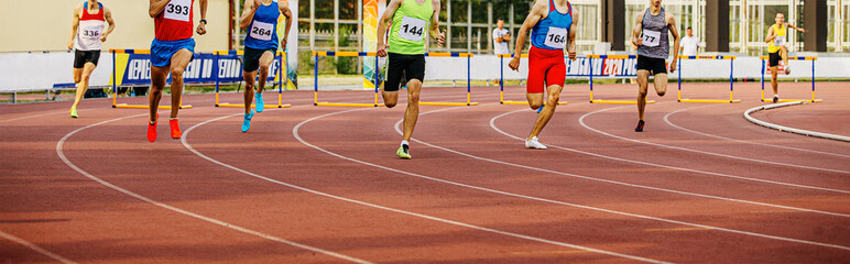400 meters hurdles men runners in athletics