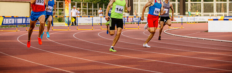 running 400 meters hurdles men in athletics