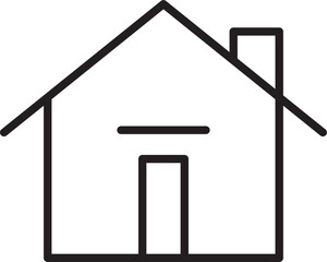House Line Icon Vector. Home icon. Vector thin line icon