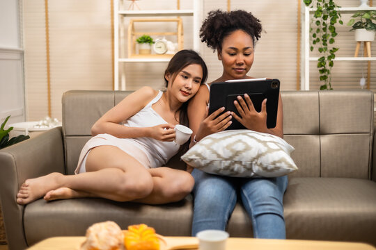 Woman daily lifestyle or LGBTQ couple love concept.