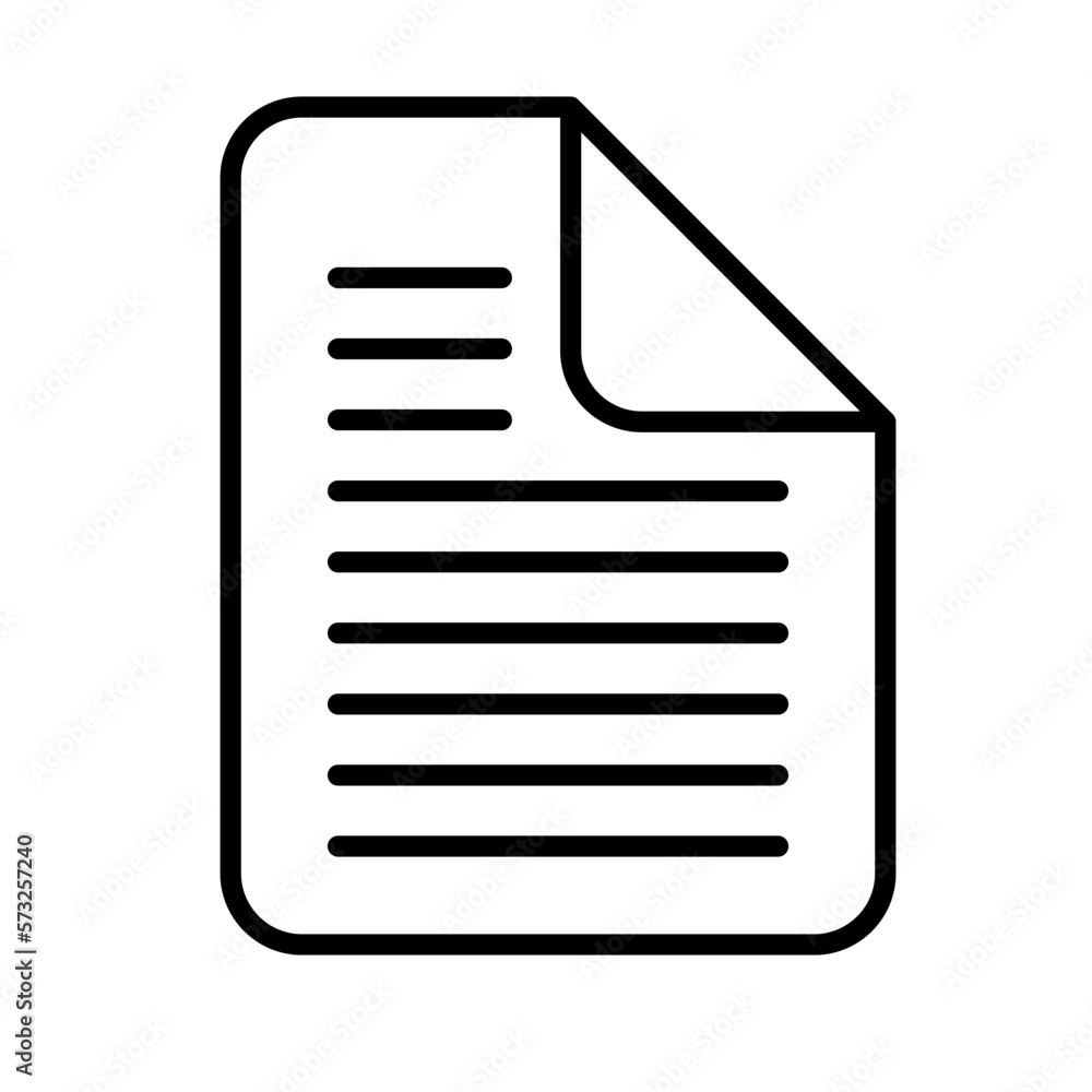 Poster memo icon. data file. business document. vector.