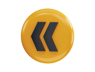 Arrow icon on 3d rendering vector illustration