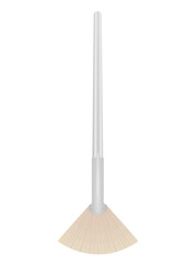White facial make up brush. vector