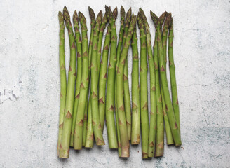 A bunch of asparagus sprouts	