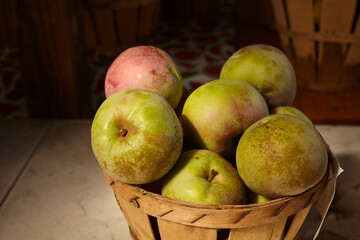 A basket of apples at a Pennsylvania farm market