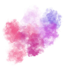 Captivating Colorful Cloud Abstract Design in Watercolor