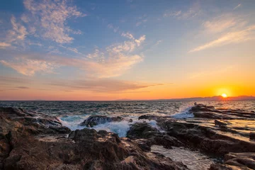 Zelfklevend Fotobehang sunset beach © 健太郎 松本