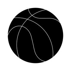 black basketball ball