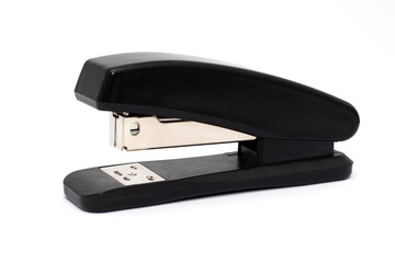 Black Office Stapler isolated on white background