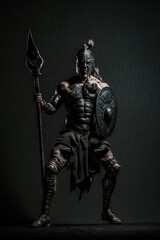 Fierce warrior with warpaint.