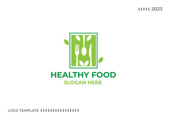 Healthy Food Logo vector Template