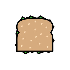 illustration of a sandwich
